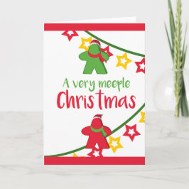 ボードゲームの人のクリスマス カード