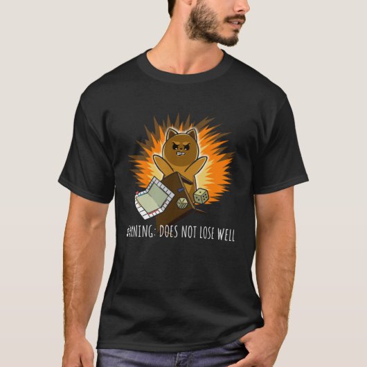 ボードゲームの負け惜しみ Tシャツ (正面)