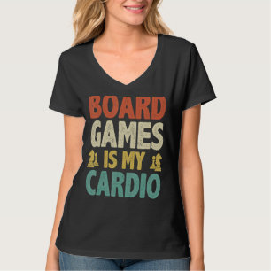 ボードゲームは私のカーディオチェスプレーヤーのサイコロゲーム Tシャツ