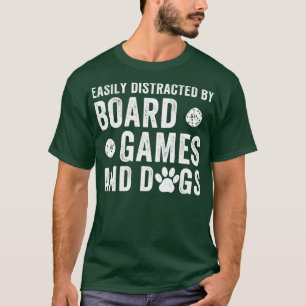 ボードゲームや犬のGaに気を取られおもしろいやすい Tシャツ