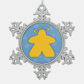 ボードゲームエンジェルスノーフレークオーナメント スノーフレークピューターオーナメント (正面)