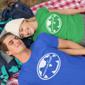 ボードゲームカップルのホワイトフレームのメンズシャツ Tシャツ