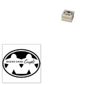 ボードゲームカップルの木のアートスタンプ ラバースタンプ (押印)