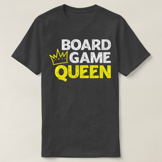 ボードゲームクイーン Tシャツ (デザイン正面)