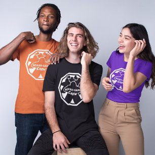 ボードゲームクルーの白い枠の女性シャツ Tシャツ