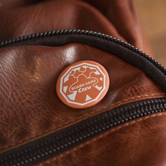 ボードゲームクルーの白い枠ボタン 缶バッジ