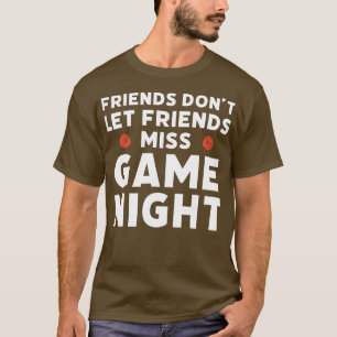 ボードゲームゲおもしろいームナイト引用文 Tシャツ
