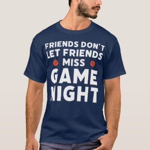 ボードゲームゲおもしろいームナイト引用文 Tシャツ