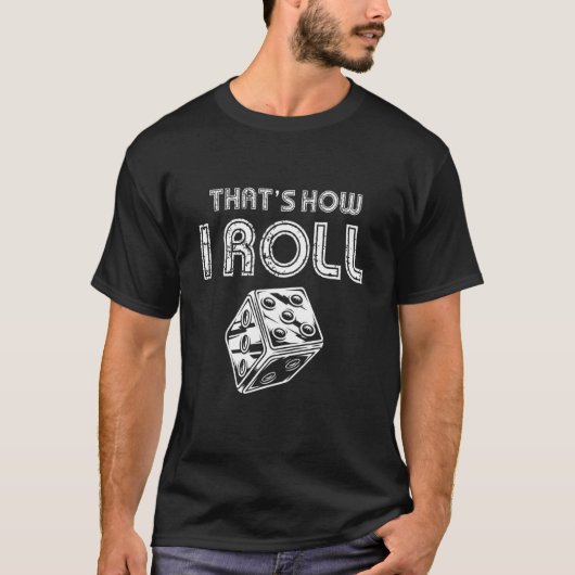 ボードゲームサイコロゲーマーゲーム戦略バックギャモンN Tシャツ (正面)