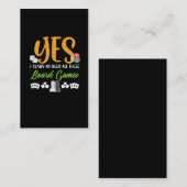 ボードゲームサイコロトランプのポーカーチェスカードゲーム好き 名刺 (正面/裏面)