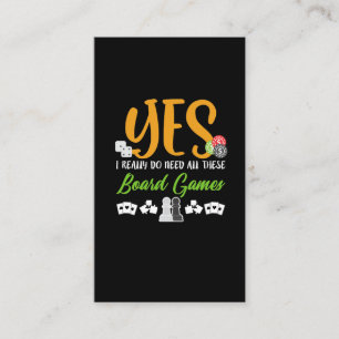 ボードゲームサイコロトランプのポーカーチェスカードゲーム好き 名刺