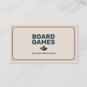 ボードゲームストア 名刺 (正面)