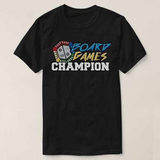 ボードゲームズチャンピオン Tシャツ (デザイン正面)