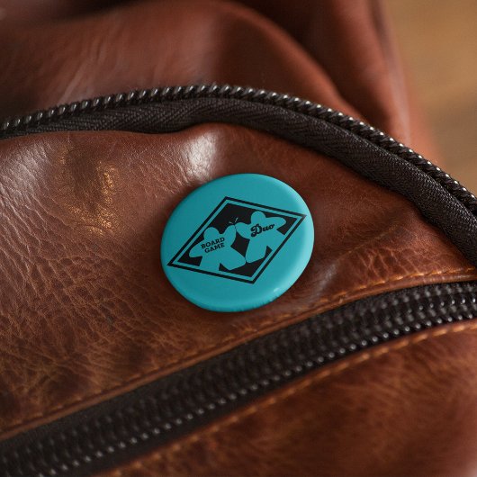 ボードゲームデュオブラックフレームピン 缶バッジ