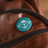 ボードゲームデュオホワイトフレームピン 缶バッジ