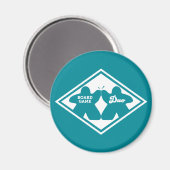 ボードゲームデュオホワイトフレームマグネット マグネット (正面/裏面)