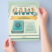 ボードゲームナイトフライヤー チラシ (手)