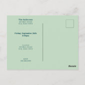 ボードゲームナイト招待状ポストカード ポストカード (裏面)