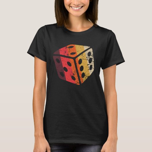 ボードゲームパズルゲームサイコロ子供たち男性女性Vin Tシャツ (正面)