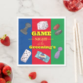 ボードゲームパーティーゲームナイトカジノカードドミノ スタンダードランチョンナプキン (インサイチュ)