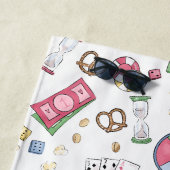 ボードゲームファミリーゲームナイトファミリービーチハウス ビーチタオル (インサイチュ)