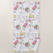 ボードゲームファミリーゲームナイトファミリービーチハウス ビーチタオル (正面)