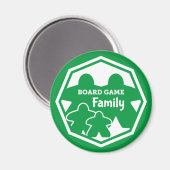 ボードゲームファミリー2P2Kホワイトフレームマグネット マグネット (正面/裏面)