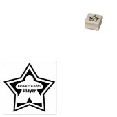 ボードゲームプレーヤーのウッドアートスタンプ ラバースタンプ (押印)
