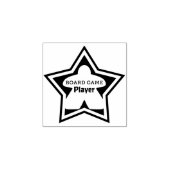 ボードゲームプレーヤーのウッドアートスタンプ ラバースタンプ (インプリント)