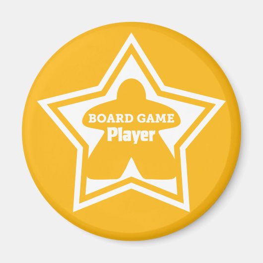 ボードゲームプレーヤー用白枠磁石 マグネット (正面)