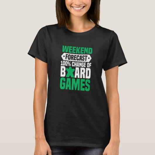 ボードゲームボードゲーマーボードゲーム週末予報士 Tシャツ (正面)