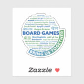 ボードゲーム一緒にビニールステッカー シール (シート)