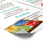 ボードゲーム先生評価週テンプレート ポスター (角)