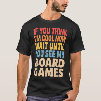 ボードゲーム好きのためのキュートなボードゲームアート Tシャツ