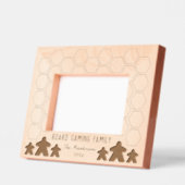 ボードゲーム家族の写真 レーザー彫刻フレーム (左)