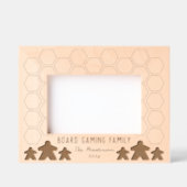 ボードゲーム家族の写真 レーザー彫刻フレーム (正面)