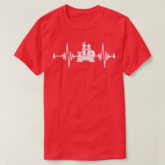 ボードゲーム恋人ハートビートチェス Tシャツ (デザイン正面)