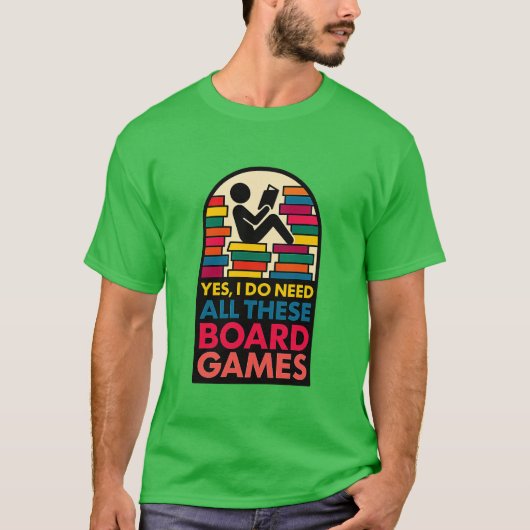 ボードゲーム愛好家 Tシャツ (正面)