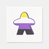 ボードゲーム機非バイナリプライド スタンダードカクテルナプキン (正面)