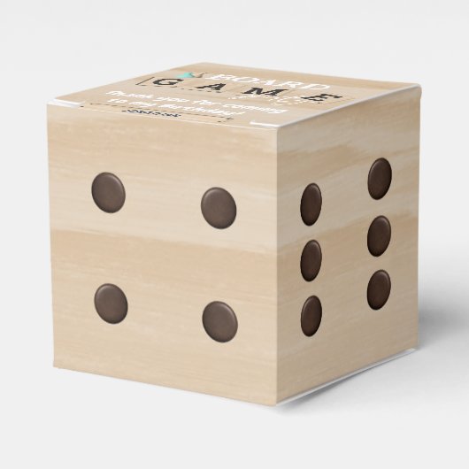 ボードゲーム誕生日招待状 フェイバーボックス (正面サイド)