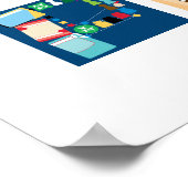 ボードゲーム遊アルファベットポスター ポスター (角)