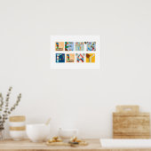 ボードゲーム遊アルファベットポスター ポスター (キッチン)