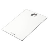 ボードゲーム2匹の猫のチェス遊が赤にマッチ ノートパッド (アングル)