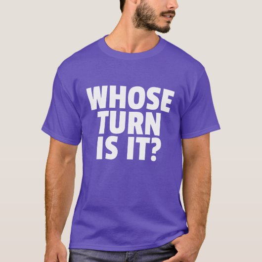 ボードゲーム　だれの番かな？お友達と Tシャツ (正面)