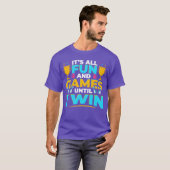 ボードゲーム ゲームの夜 勝利の女の子 Tシャツ (正面フル)