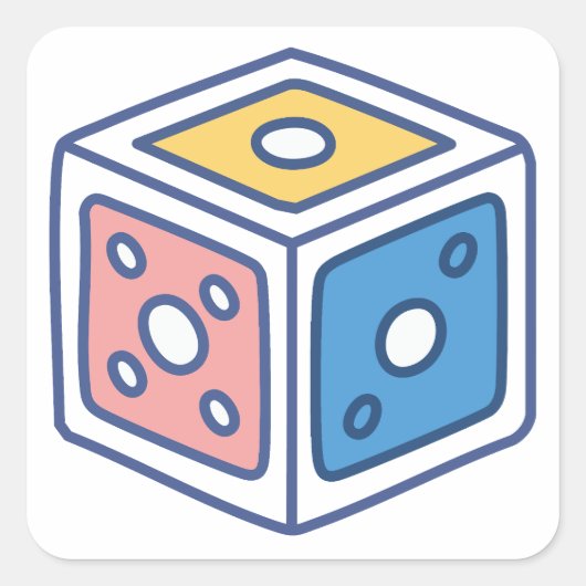 ボードゲーム スクエアシール (正面)