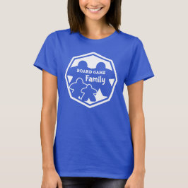 ボードゲーム ファミリー 2P2K ホワイトフレーム レディースTシャツ Tシャツ
