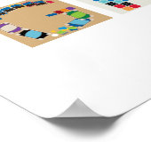 「ボードゲーム」ボードゲームアルファベットポスター ポスター (角)