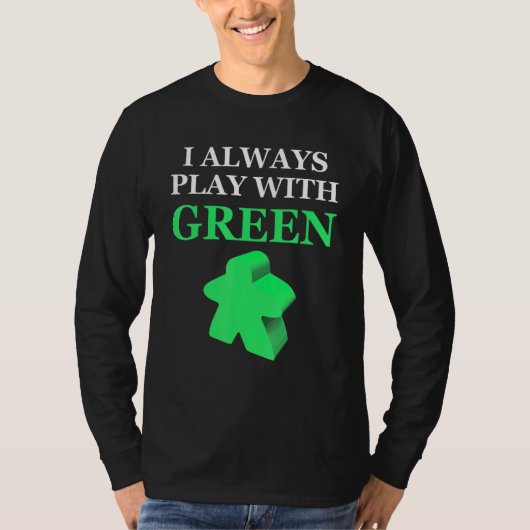ボードゲームI遊常に緑のメール Tシャツ (正面)