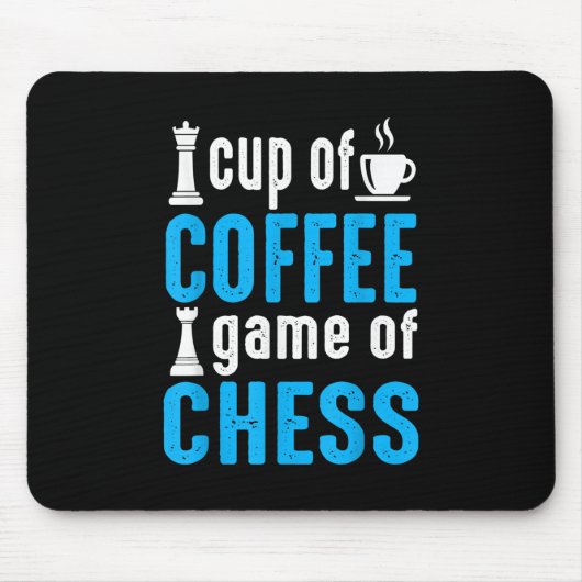 ボードゲ素晴らしーム – チェスのコーヒーゲームのカップ マウスパッド (正面)